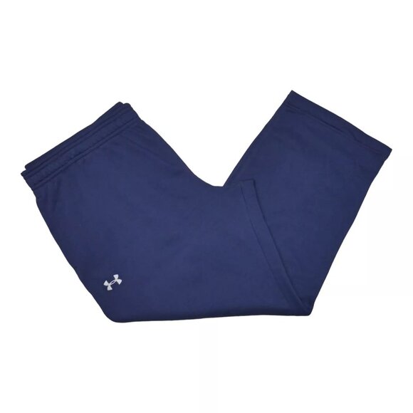 Under Armour Men's Fleece Sweatpants Size 4XL Thermal Cold-gear Navy Blue NWT - Picture 5 of 8